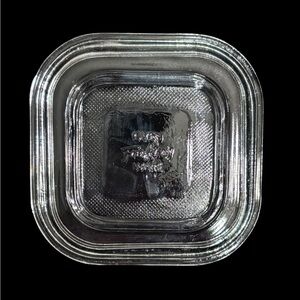 FIRE KING Oven Ware Clear Glass 4 Inch Square Dish Lid VINTAGE